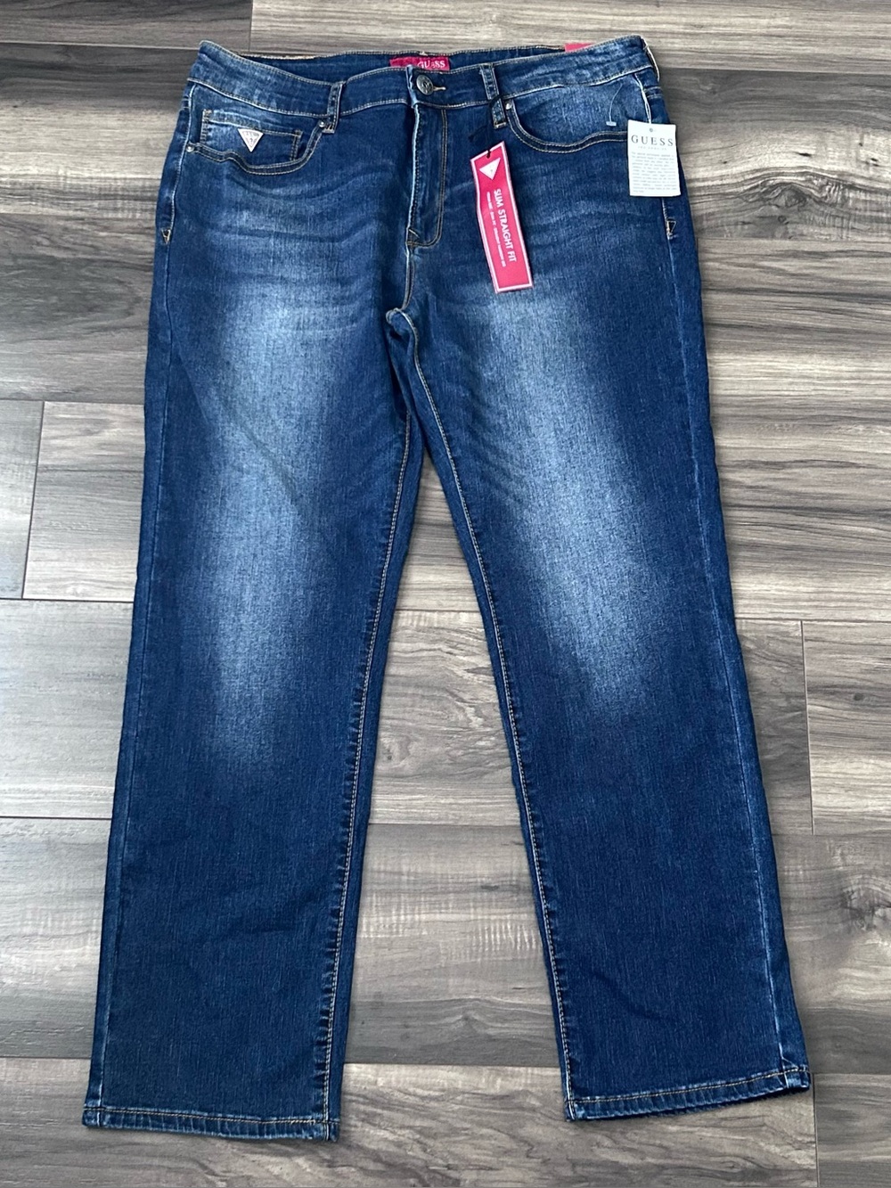 Guess Premium Jeans Los Angeles Lincoln Slim Straight Stretch Men’s 36x30 New
